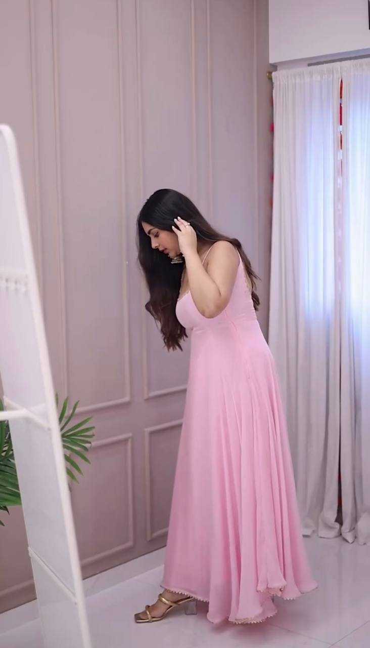 Ynf Faux Georgette KESH499 5291 Gowns Wholesale Fancy Gowns Anarkali Gown Long Gowns Manufacturer