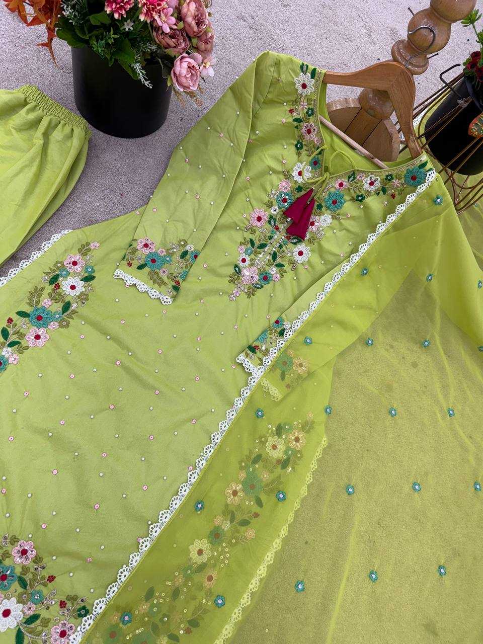 Ynf Faux Georgette KESH499 862 Suits & Dresses Wedding Collections Festive Collections Wholesale Embroidery Suits Georgette Suit Party Wear Dresses Manufacturer
