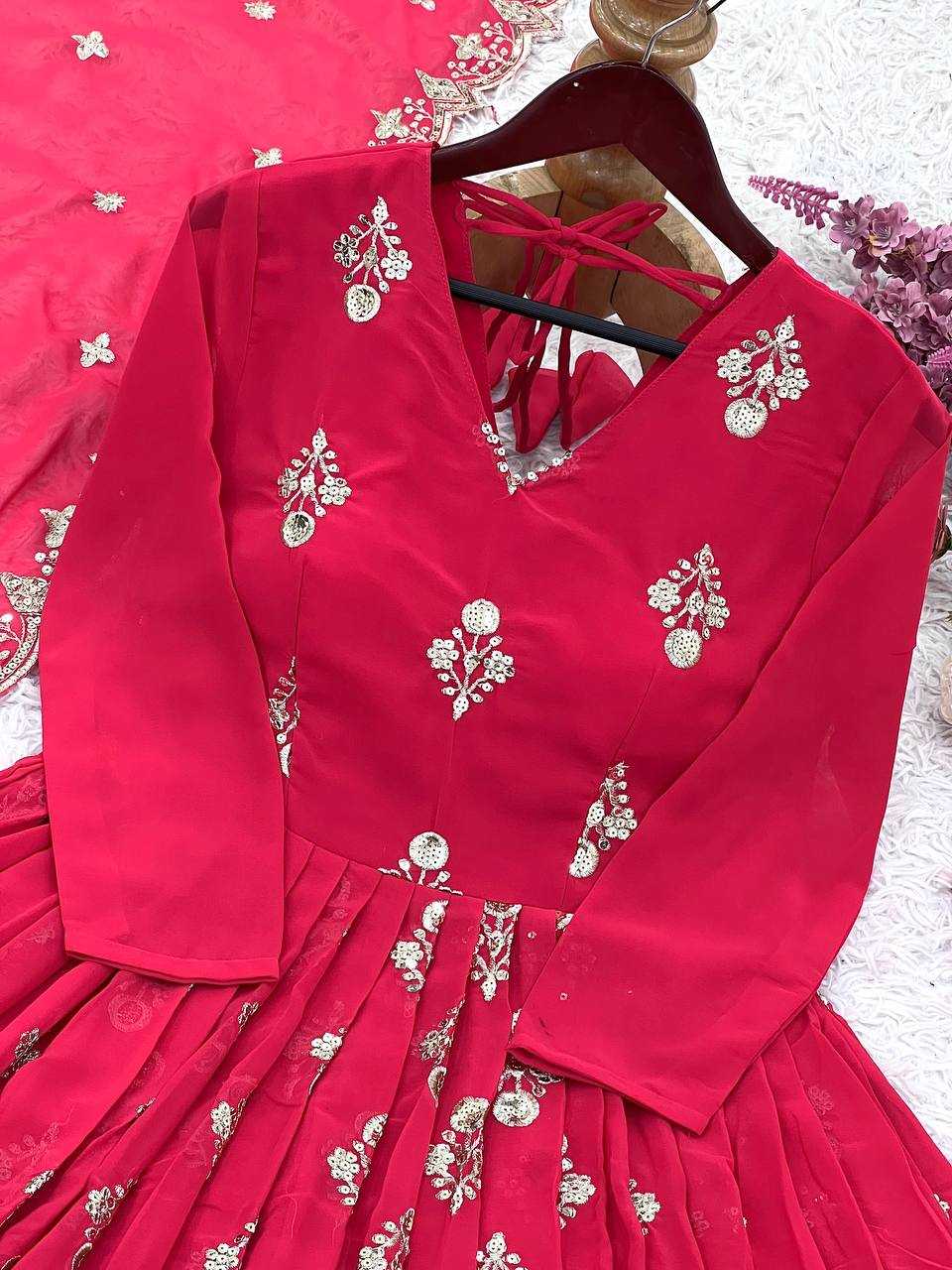 Ynf Faux Georgette KESH499 865 Gowns Wholesale Fancy Gowns Party Gowns Designer Gowns Manufacturer