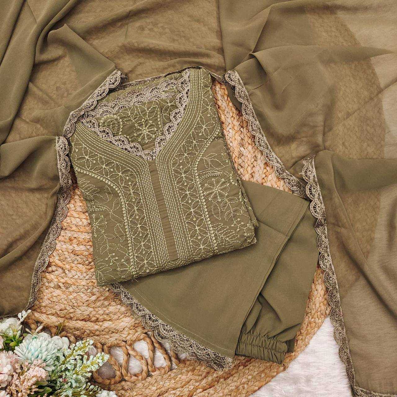 Ynf Faux Georgette KESH501 fumka Suits & Dresses Wholesale Ladies Suits Embroidery Suits Designer Suits Manufacturer