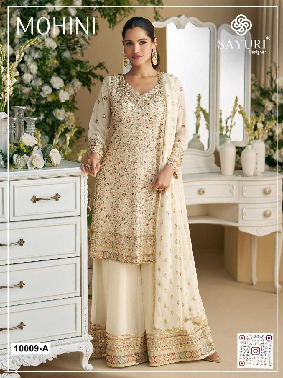 Ynf Faux Georgette KESH504 10009 Suits & Dresses Wedding Collections Festive Collections Wholesale Embroidery Suits Georgette Suit Designer Suits Manufacturer