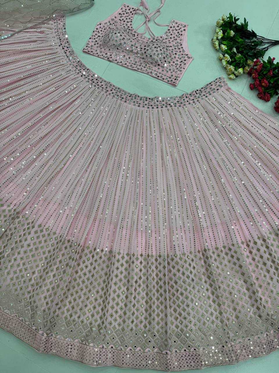 Ynf Faux Georgette KESH512 1031 Lehengas Wholesale Designer Lehenga Fancy Lehenga Embroidered Lehenga Manufacturer