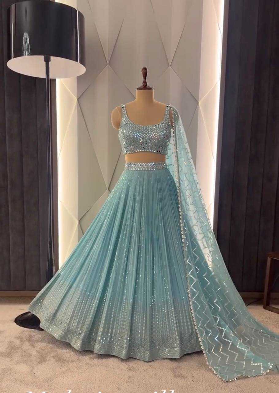 Ynf Faux Georgette KESH512 1031 Lehengas Wholesale Designer Lehenga Fancy Lehenga Embroidered Lehenga Manufacturer