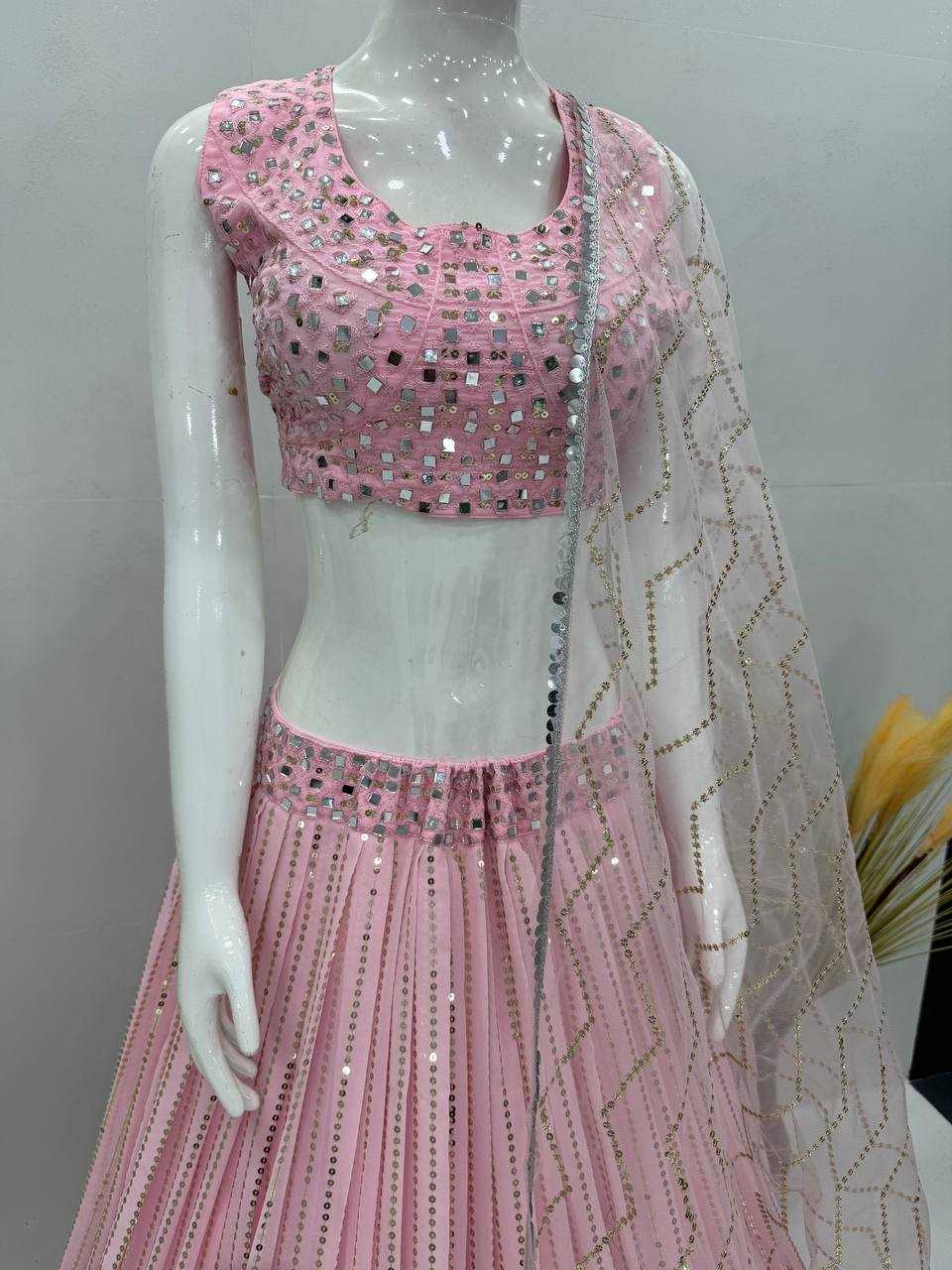Ynf Faux Georgette KESH512 1031 Lehengas Wholesale Designer Lehenga Fancy Lehenga Embroidered Lehenga Manufacturer