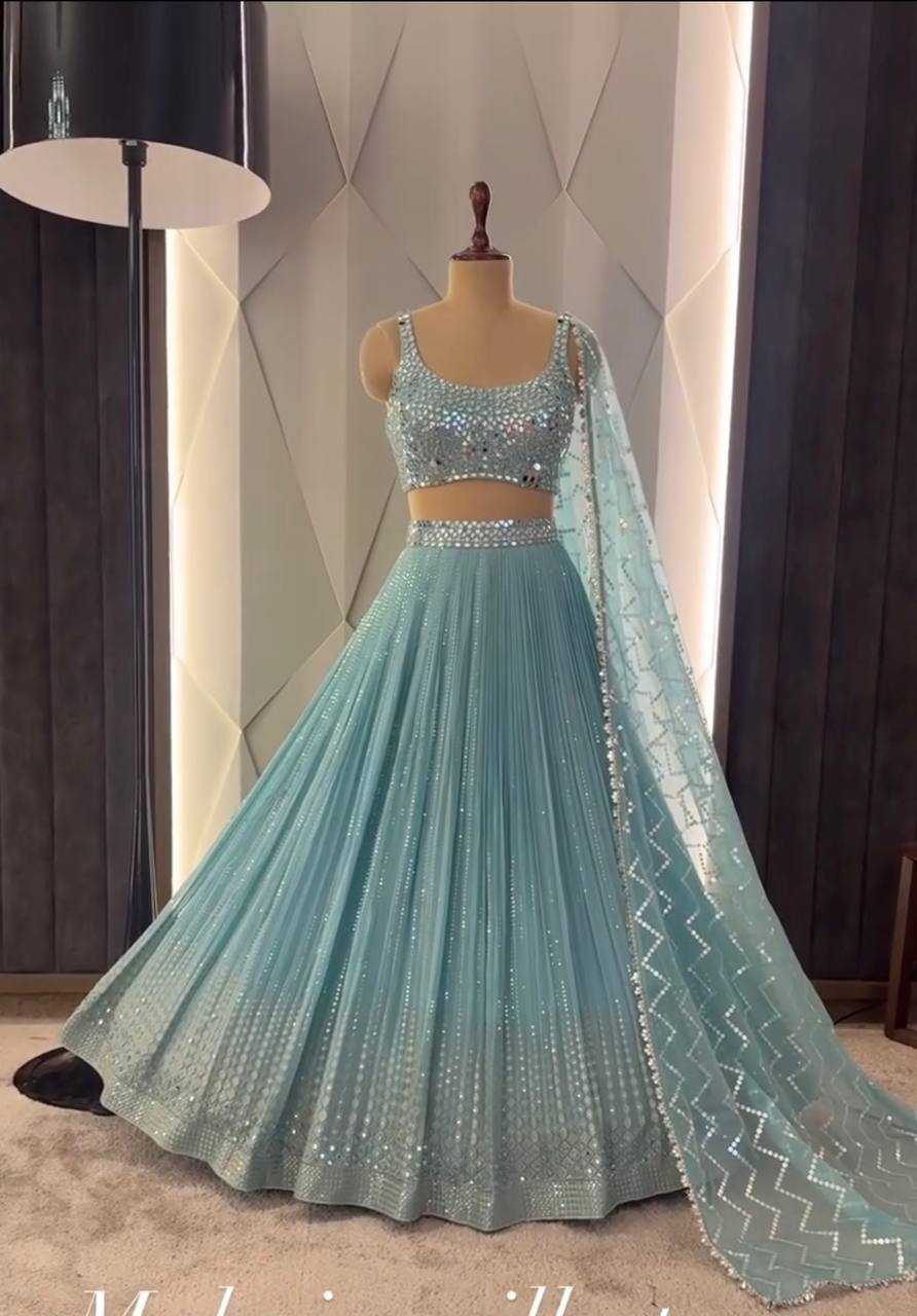 Ynf Faux Georgette KESH512 1031 Lehengas Wholesale Designer Lehenga Fancy Lehenga Embroidered Lehenga Manufacturer