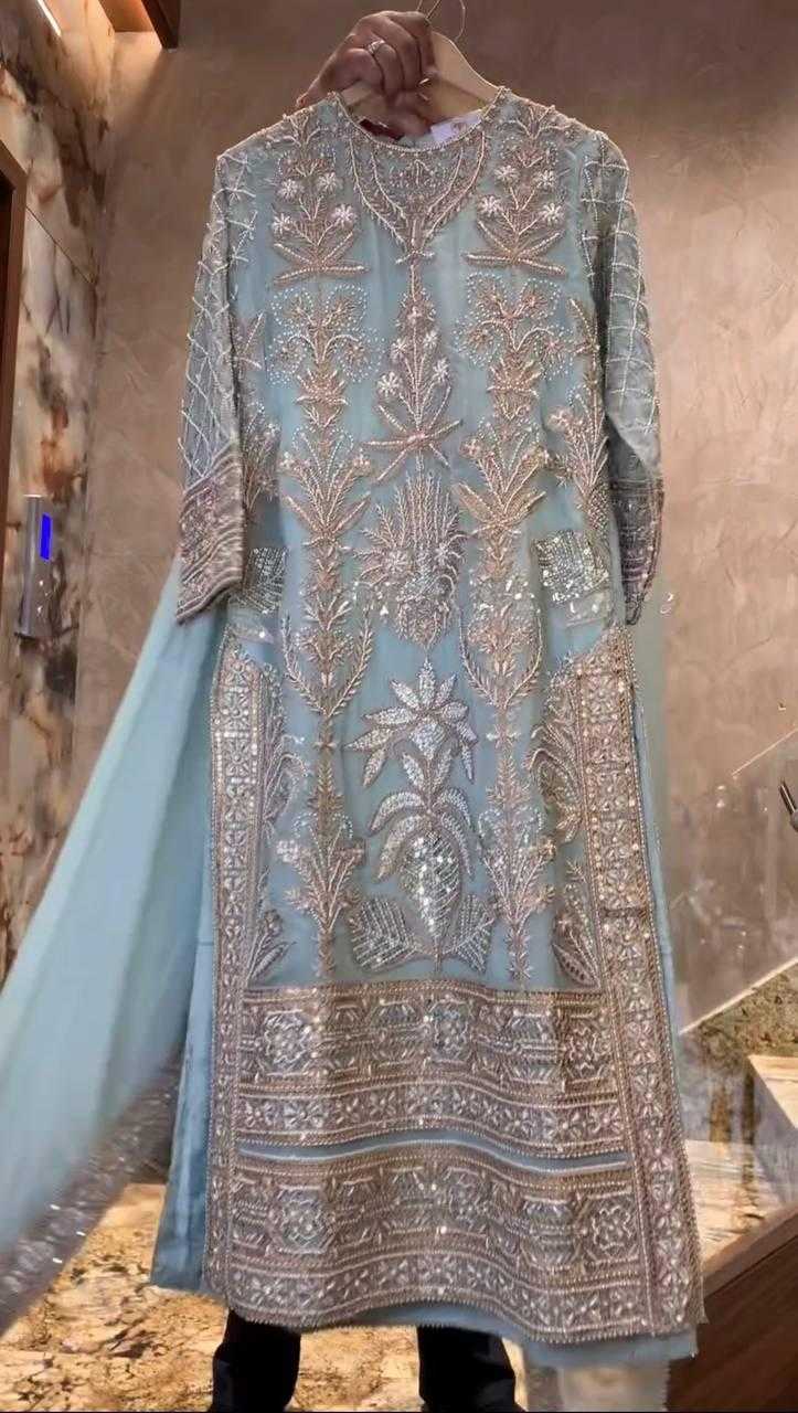 Ynf Faux Georgette KESH512 1669 Suits & Dresses Wholesale Ladies Suits Sharara Salwar Suits Embroidery Suits Manufacturer