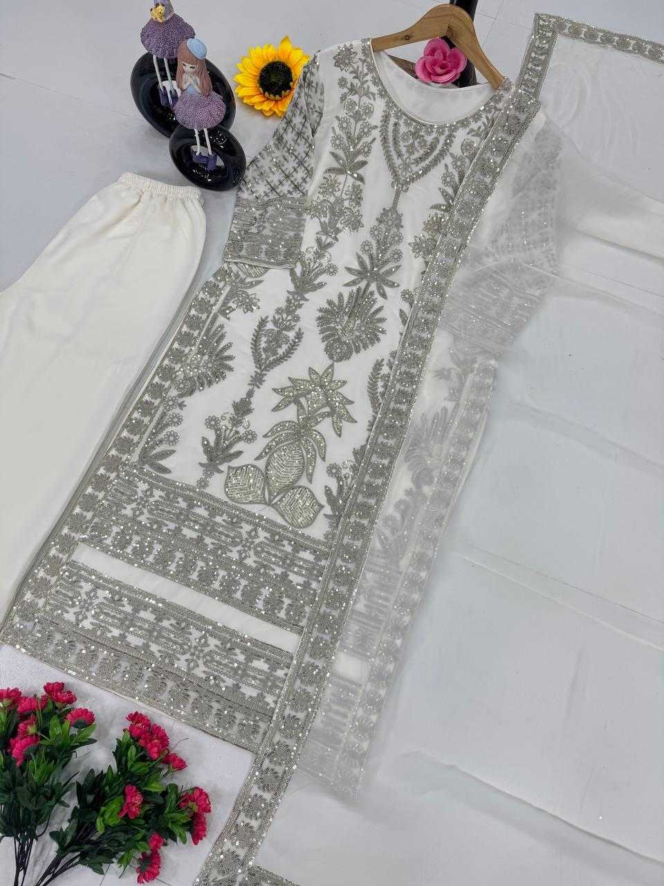 Ynf Faux Georgette KESH512 1669 Suits & Dresses Wholesale Ladies Suits Sharara Salwar Suits Embroidery Suits Manufacturer
