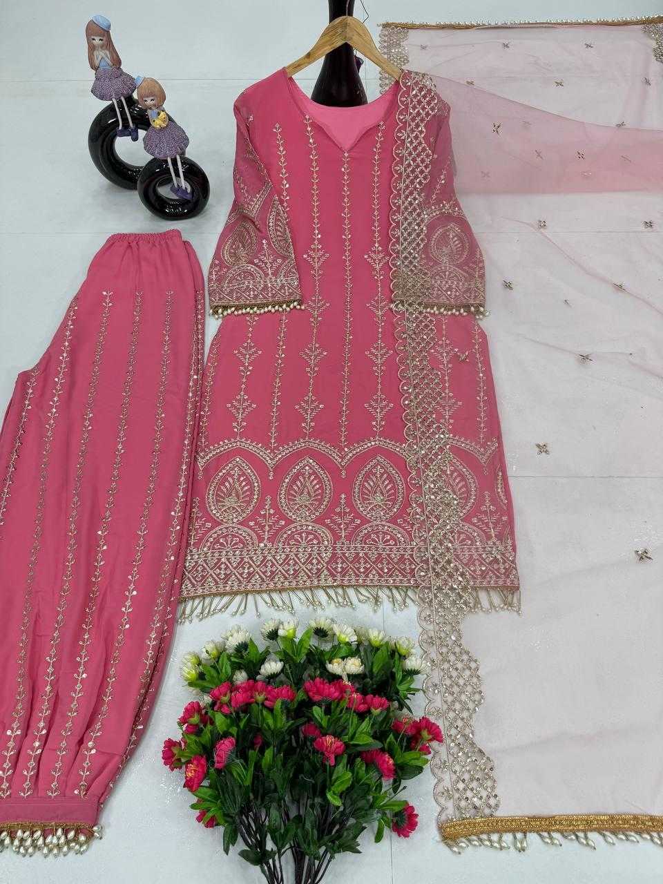 Ynf Faux Georgette KESH512 1673 Suits & Dresses Wholesale Ladies Suits Palazzo Suit Embroidered Suits Manufacturer