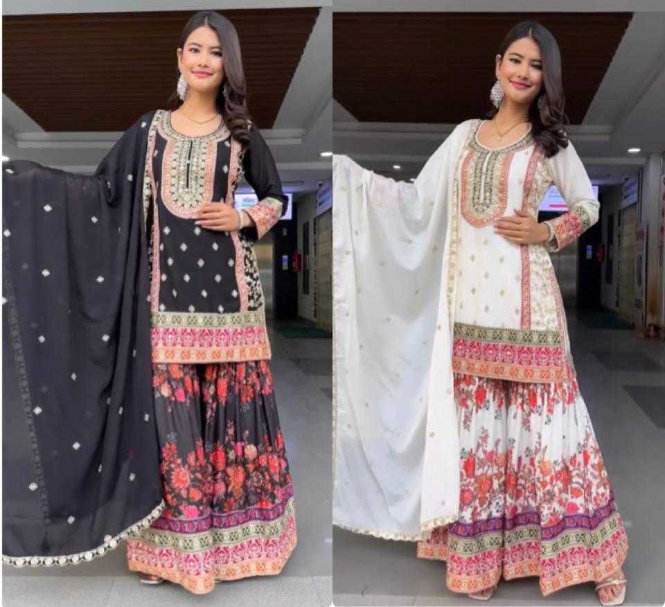 Ynf Faux Georgette KESH512 1680 Suits & Dresses Wholesale Ladies Suits Embroidery Suits Palazzo Suit Manufacturer