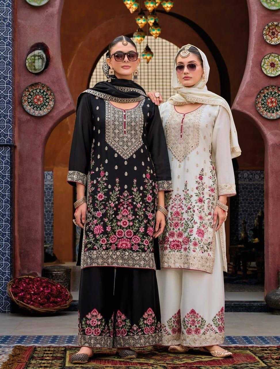 Ynf Faux Georgette KESH512 1686 Suits & Dresses Wholesale Ladies Suits Embroidery Suits Palazzo Suit Manufacturer