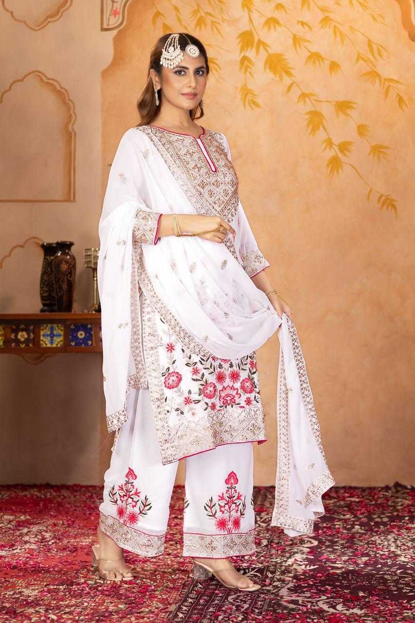 Ynf Faux Georgette KESH512 1686 Suits & Dresses Wholesale Ladies Suits Embroidery Suits Palazzo Suit Manufacturer