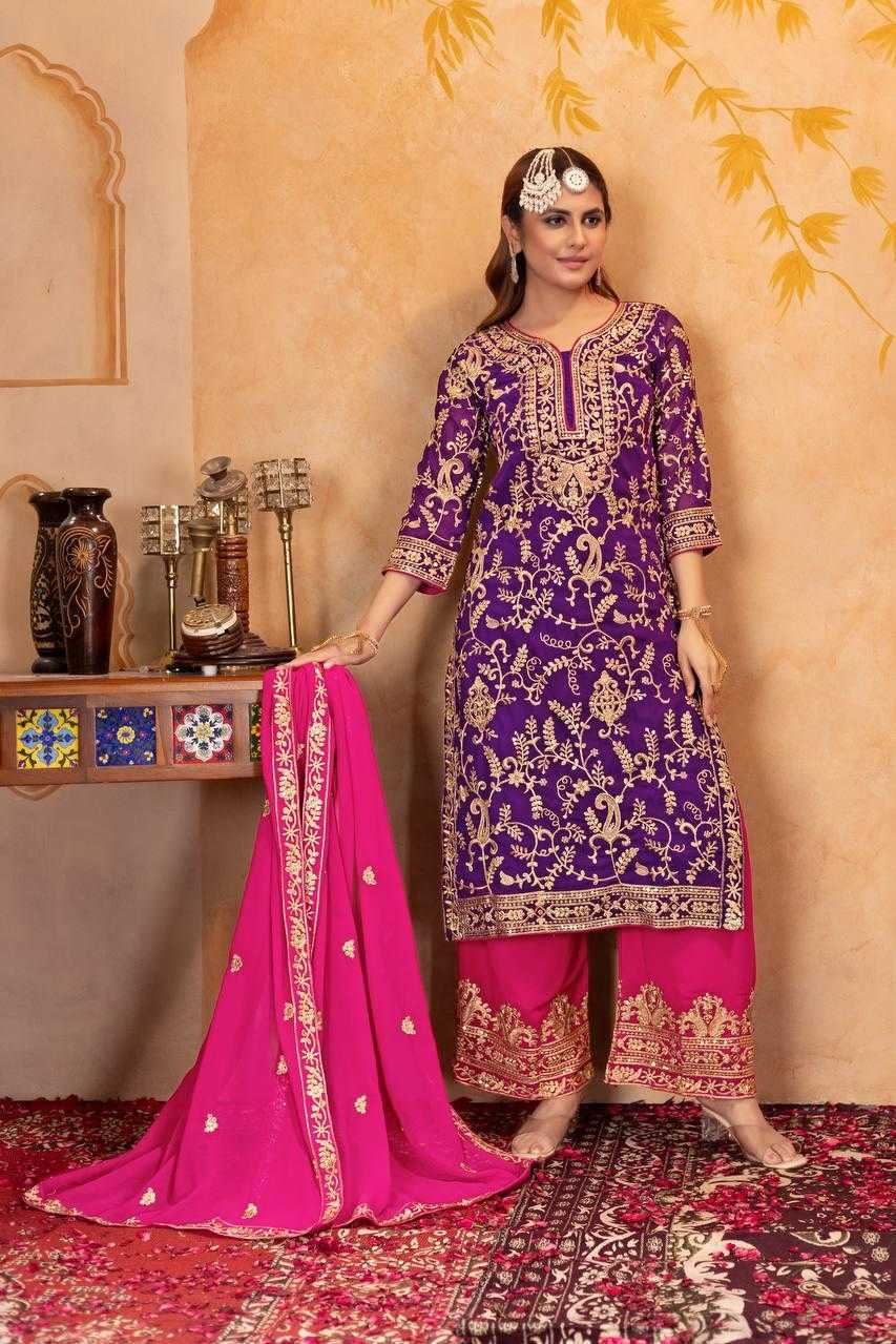 Ynf Faux Georgette KESH512 1687 Suits & Dresses Wholesale Ladies Suits Embroidery Suits Palazzo Suit Manufacturer