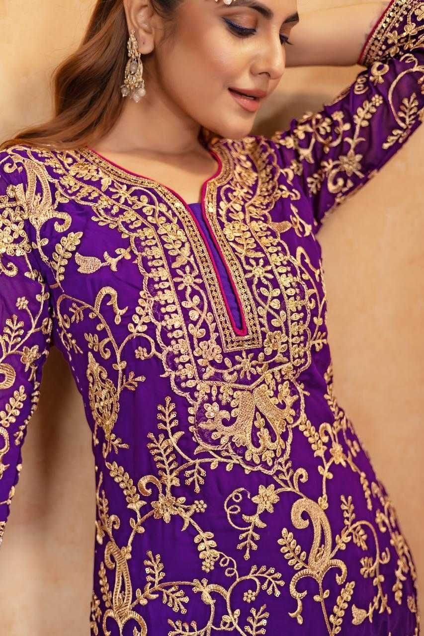Ynf Faux Georgette KESH512 1687 Suits & Dresses Wholesale Ladies Suits Embroidery Suits Palazzo Suit Manufacturer