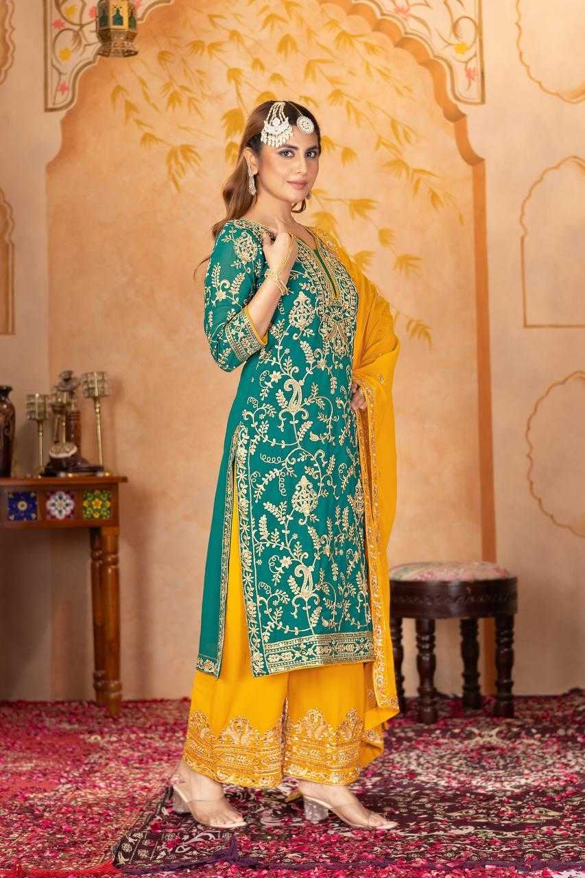 Ynf Faux Georgette KESH512 1687 Suits & Dresses Wholesale Ladies Suits Embroidery Suits Palazzo Suit Manufacturer