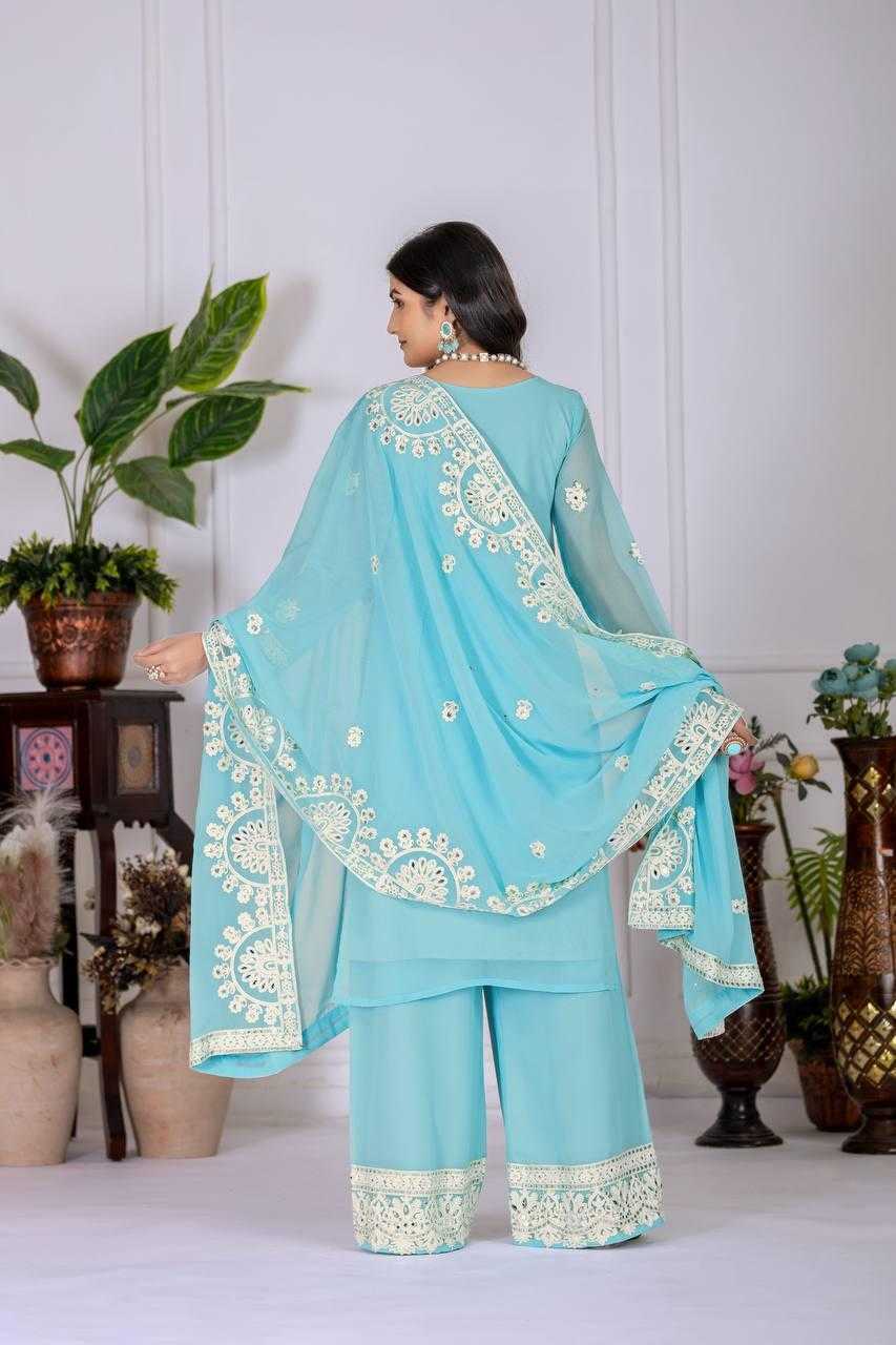 Ynf Faux Georgette KESH512 1688 Suits & Dresses Wholesale Ladies Suits Embroidery Suits Palazzo Suit Manufacturer