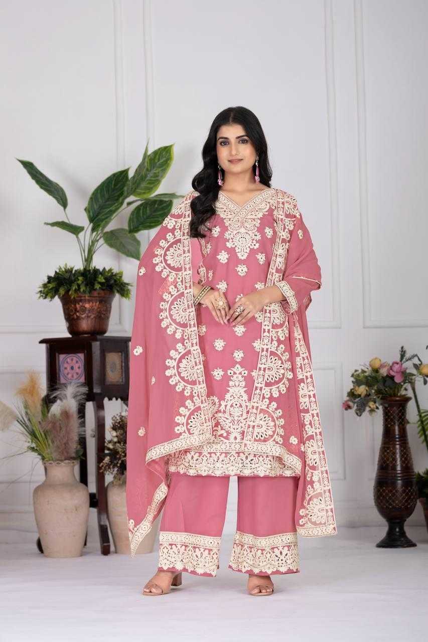 Ynf Faux Georgette KESH512 1688 Suits & Dresses Wholesale Ladies Suits Embroidery Suits Palazzo Suit Manufacturer