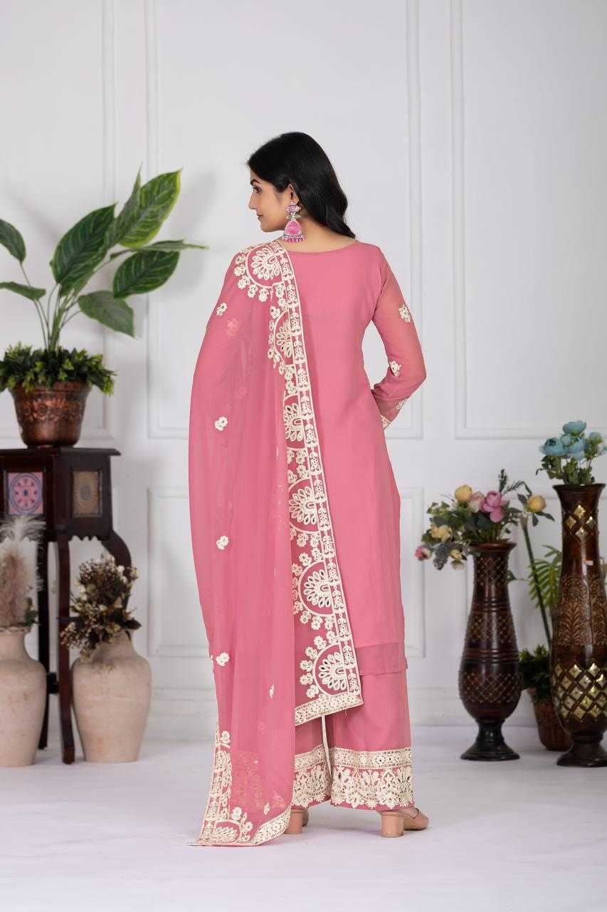 Ynf Faux Georgette KESH512 1688 Suits & Dresses Wholesale Ladies Suits Embroidery Suits Palazzo Suit Manufacturer