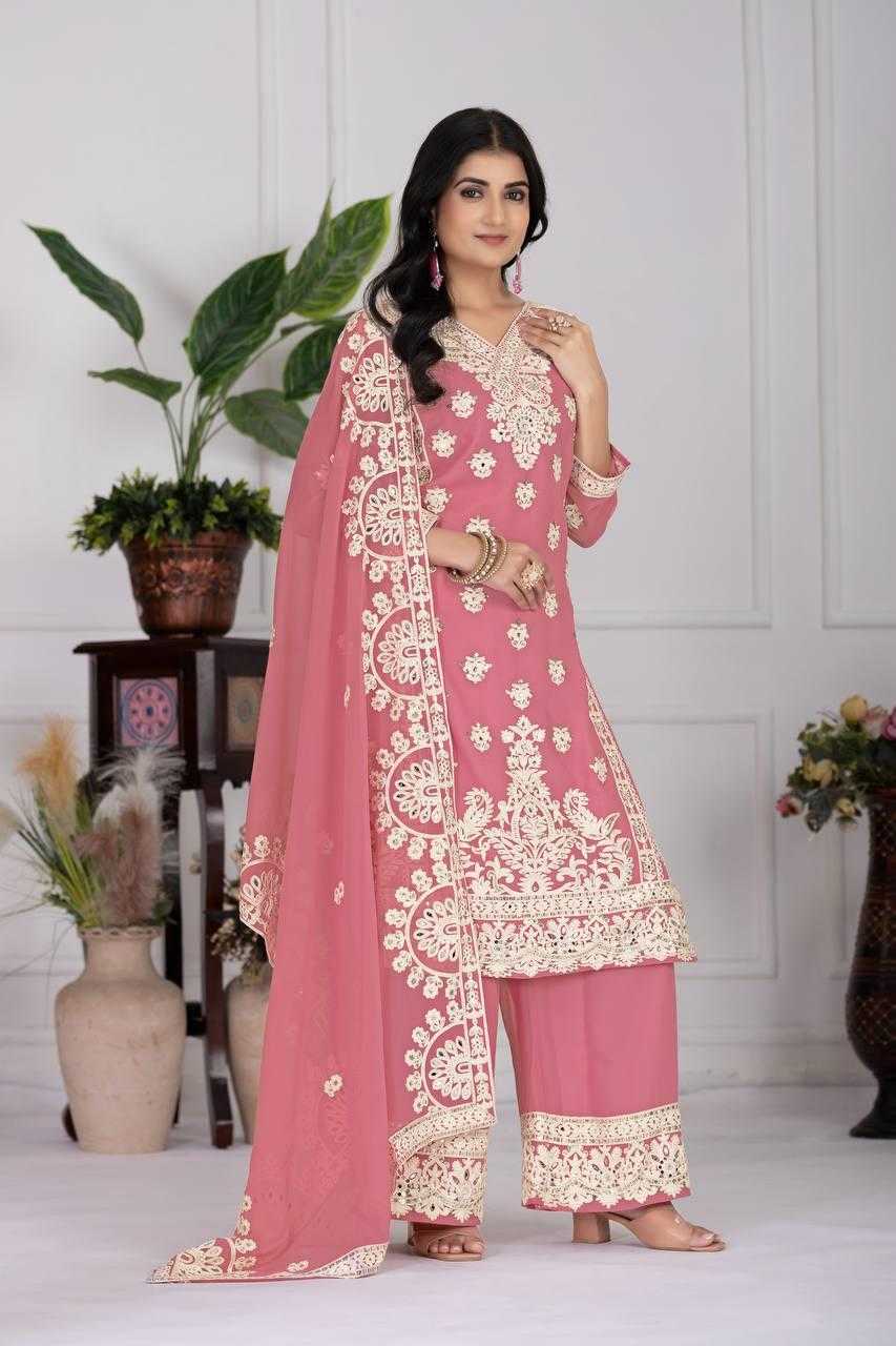 Ynf Faux Georgette KESH512 1688 Suits & Dresses Wholesale Ladies Suits Embroidery Suits Palazzo Suit Manufacturer