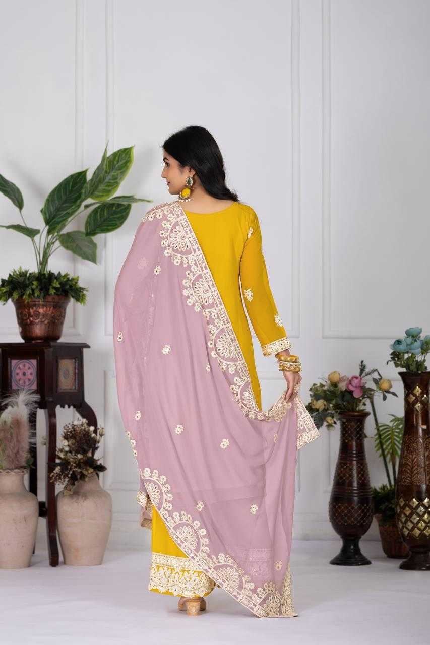 Ynf Faux Georgette KESH512 1688 Suits & Dresses Wholesale Ladies Suits Embroidery Suits Palazzo Suit Manufacturer