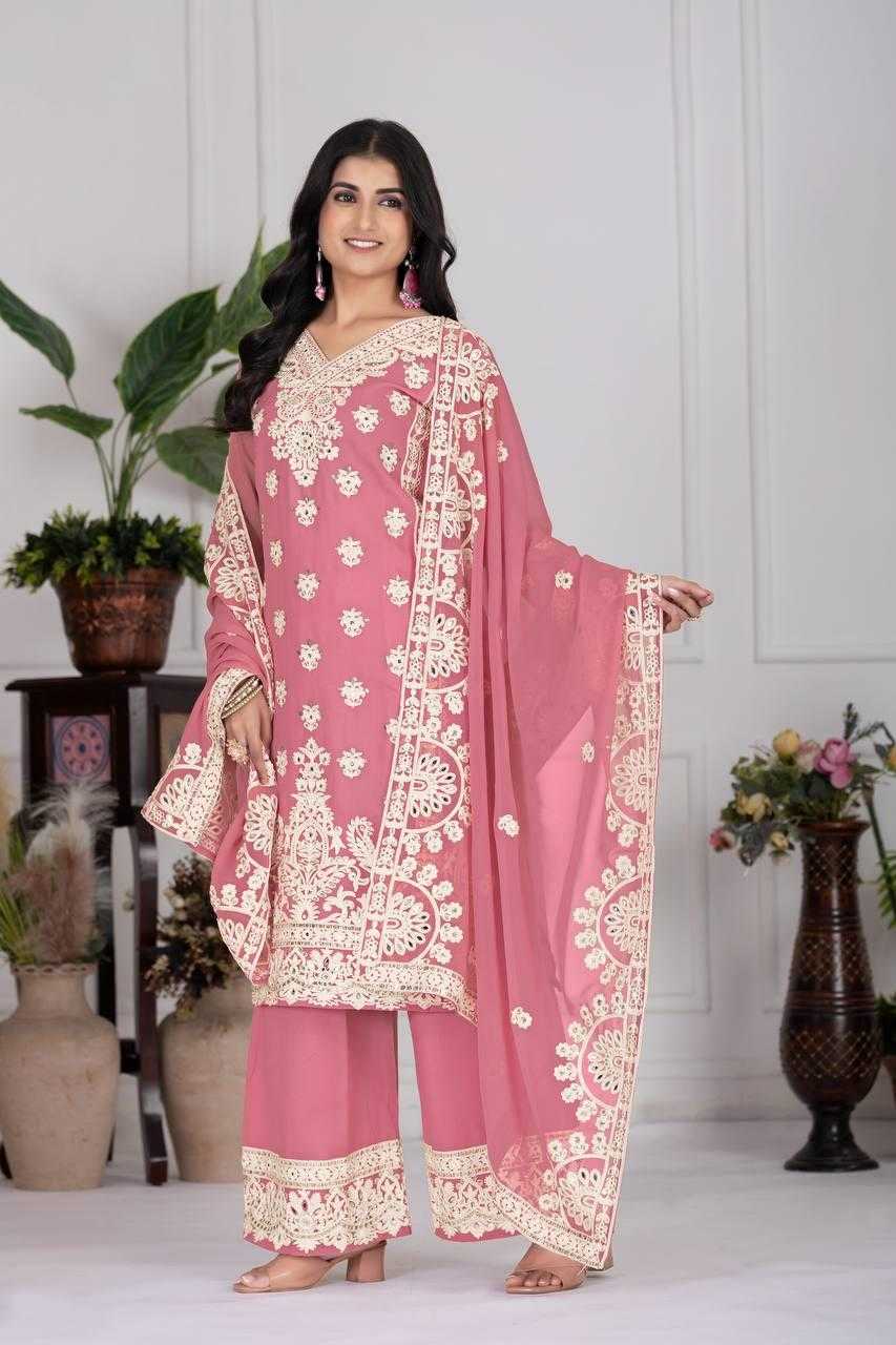 Ynf Faux Georgette KESH512 1688 Suits & Dresses Wholesale Ladies Suits Embroidery Suits Palazzo Suit Manufacturer