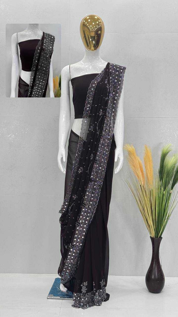 Ynf Faux Georgette KESH512 194 Sarees Wholesale Designer Sarees Ready To Wear Sarees Fancy Sarees Manufacturer