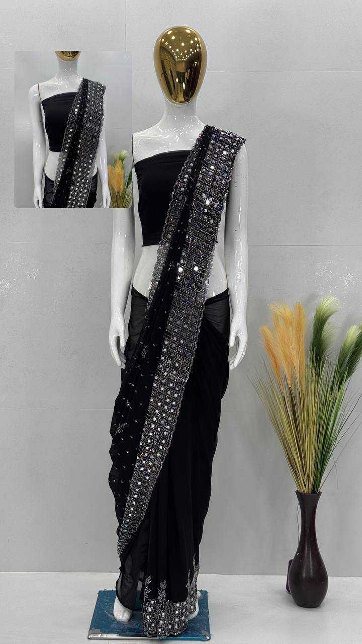 Ynf Faux Georgette KESH512 194 Sarees Wholesale Designer Sarees Ready To Wear Sarees Fancy Sarees Manufacturer