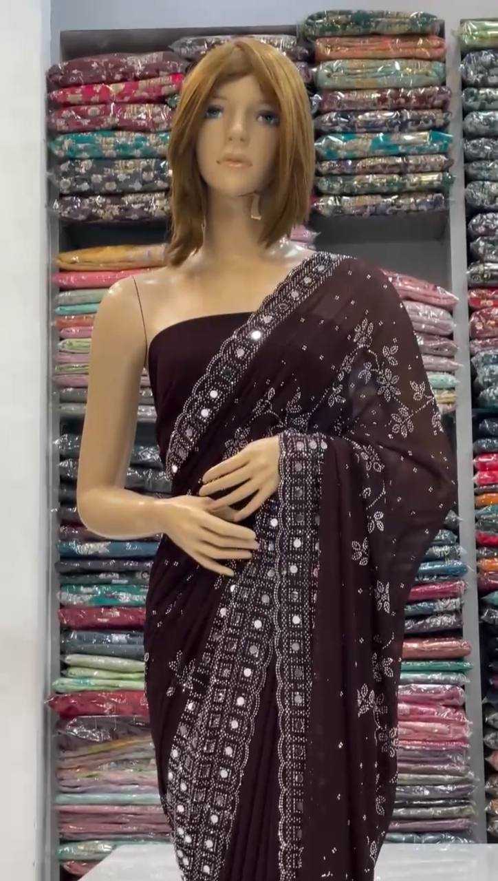 Ynf Faux Georgette KESH512 194 Sarees Wholesale Designer Sarees Ready To Wear Sarees Fancy Sarees Manufacturer