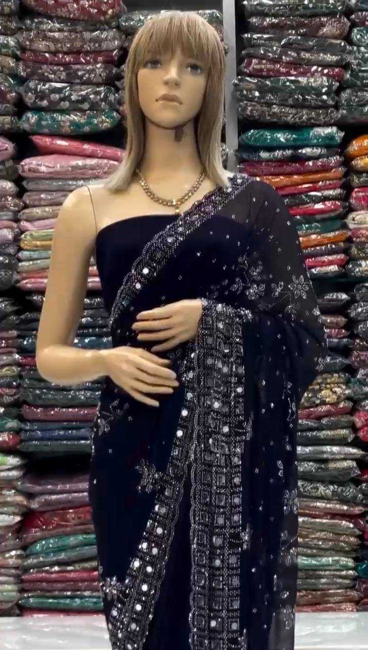 Ynf Faux Georgette KESH512 194 Sarees Wholesale Designer Sarees Ready To Wear Sarees Fancy Sarees Manufacturer