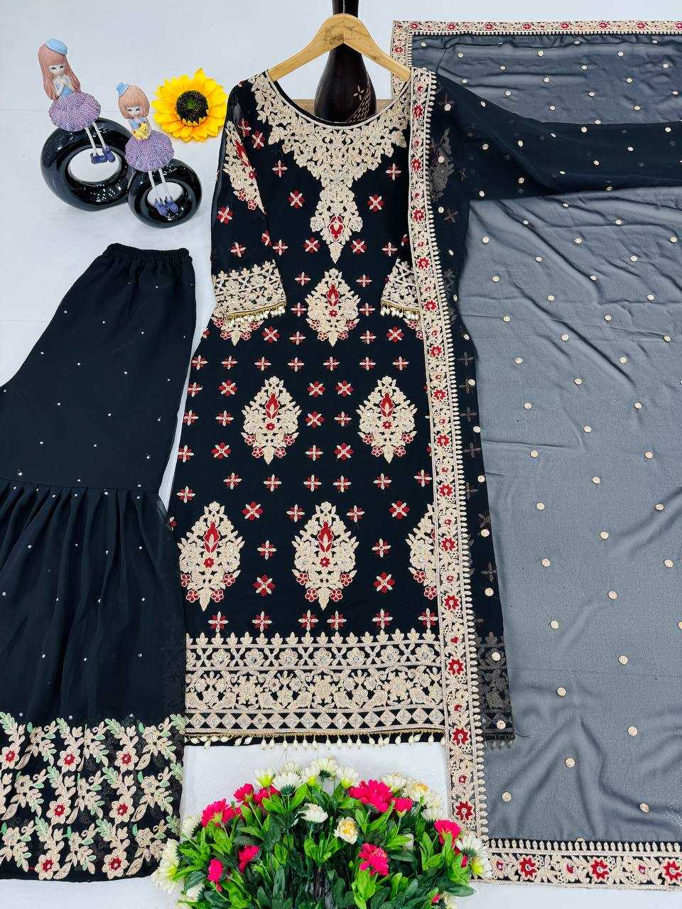 Ynf Faux Georgette KESH512 196 Suits & Dresses Wholesale Ladies Suits Dresses Designer Suits Manufacturer