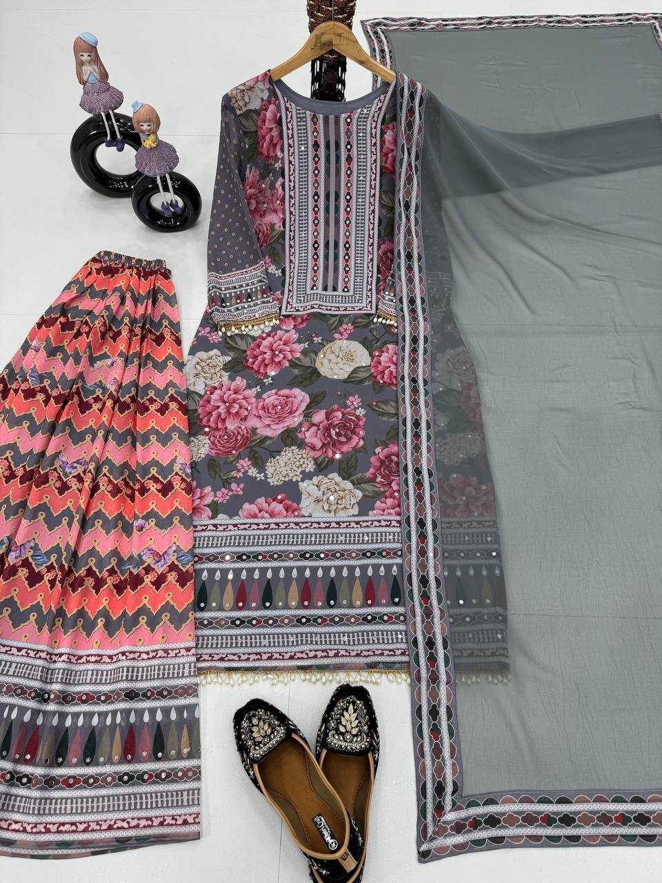 Ynf Faux Georgette KESH512 204 Suits & Dresses Wholesale Ladies Suits Dresses Designer Suits Manufacturer