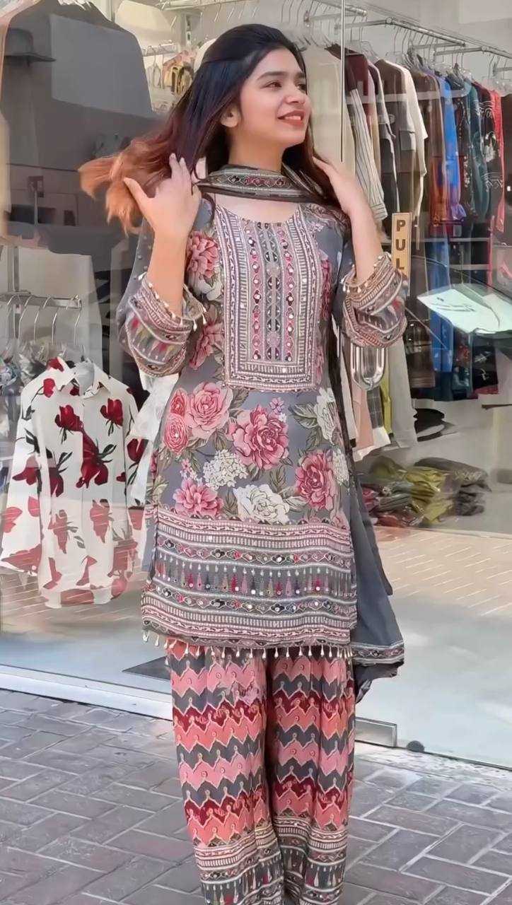 Ynf Faux Georgette KESH512 204 Suits & Dresses Wholesale Ladies Suits Dresses Designer Suits Manufacturer