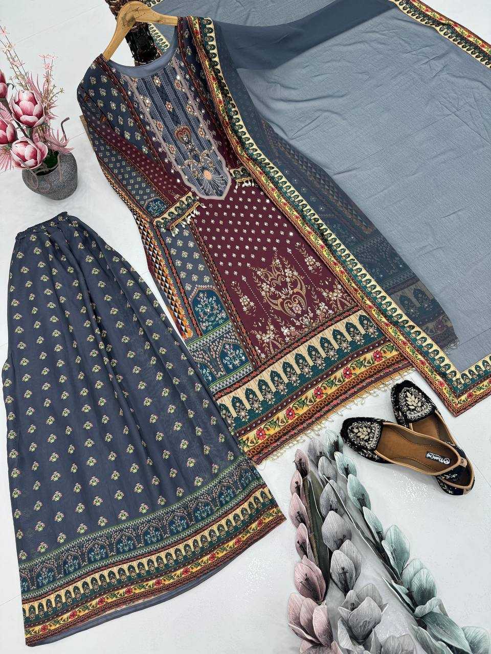 Ynf Faux Georgette KESH512 207 Suits & Dresses Wholesale Ladies Suits Dresses Designer Suits Manufacturer