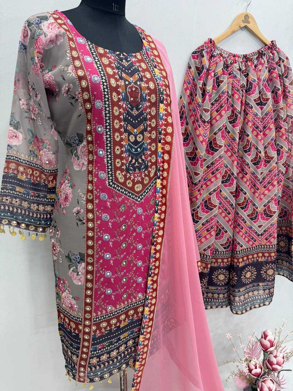 Ynf Faux Georgette KESH512 209 Suits & Dresses Wholesale Ladies Suits Dresses Designer Suits Manufacturer