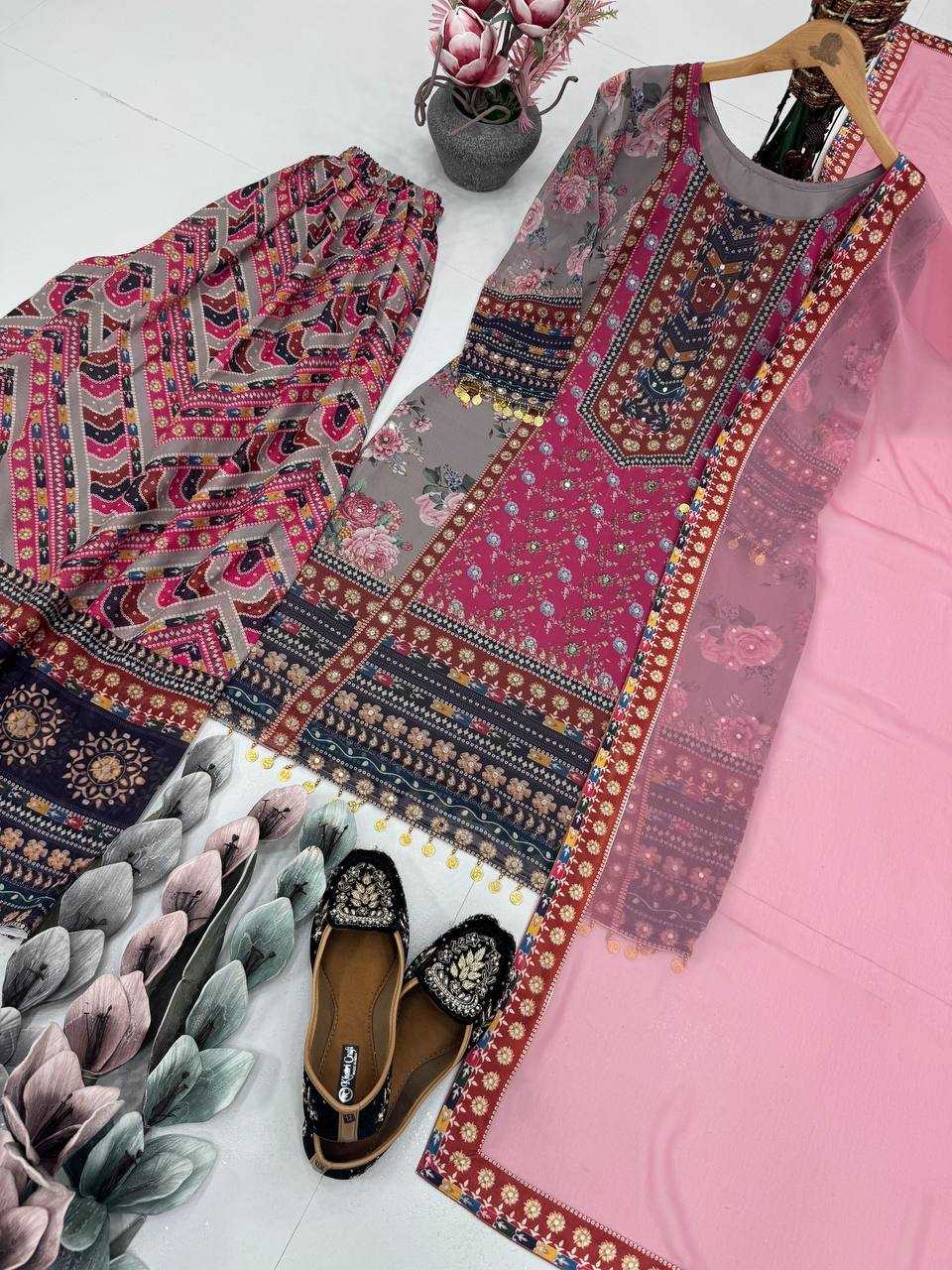 Ynf Faux Georgette KESH512 209 Suits & Dresses Wholesale Ladies Suits Dresses Designer Suits Manufacturer