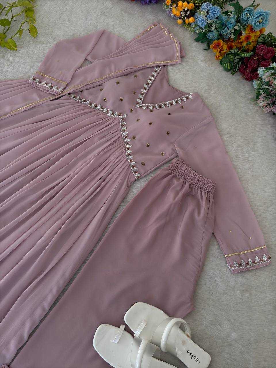 Ynf Faux Georgette KESH513 425 Gowns Wholesale Fancy Gowns Party Gowns Designer Gowns Manufacturer