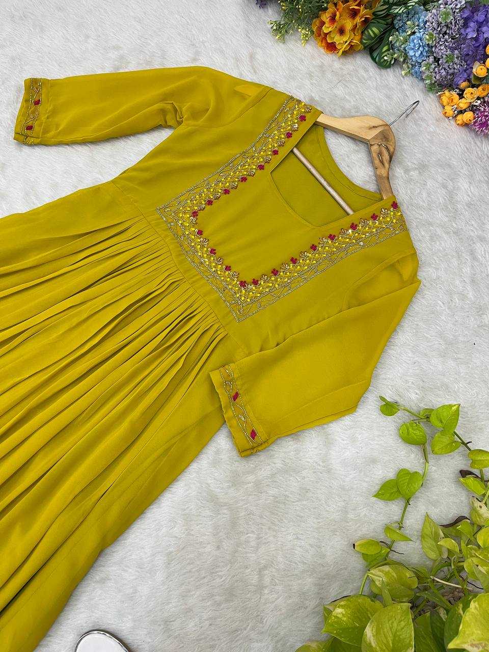 Ynf Faux Georgette KESH513 439 Kurti Wholesale Party Wear Kurtis Designer Kurtis Fancy Kurti Manufacturer