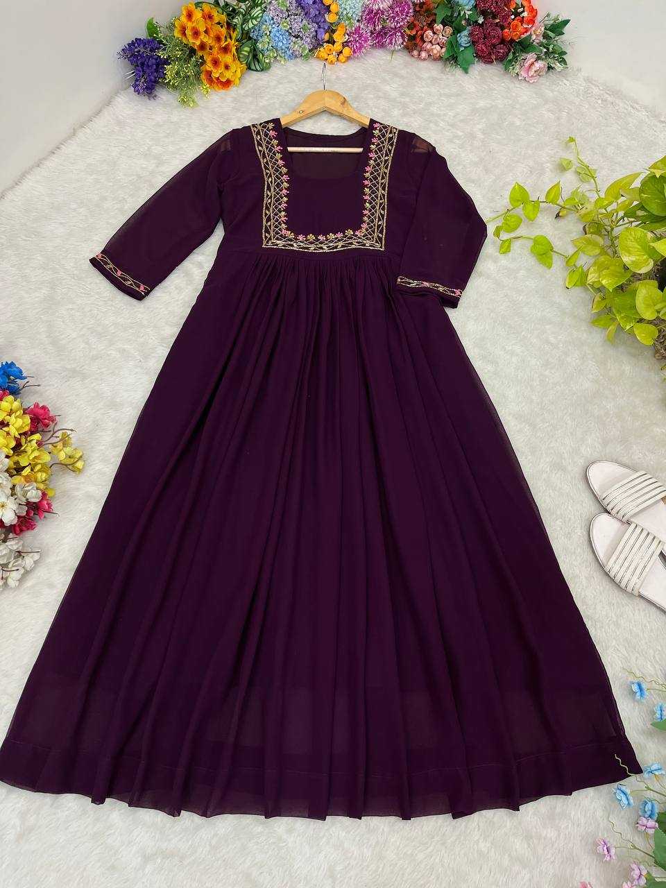 Ynf Faux Georgette KESH513 439 Kurti Wholesale Party Wear Kurtis Designer Kurtis Fancy Kurti Manufacturer