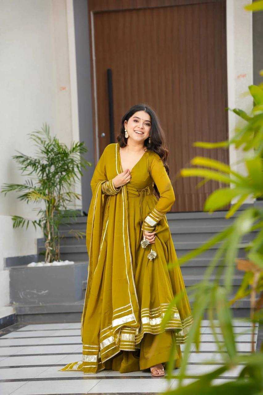 Ynf Faux Georgette KESH513 458 Gowns Wholesale Fancy Gowns Georgette Gown Gown With Dupatta Manufacturer