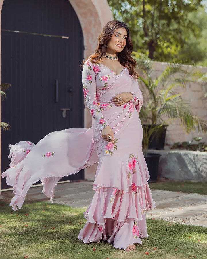 Ynf Faux Georgette KESH516 9281 Sarees Western Wears Festive Collections Wholesale Printed Sarees Georgette Sarees Lehenga Sarees Manufacturer