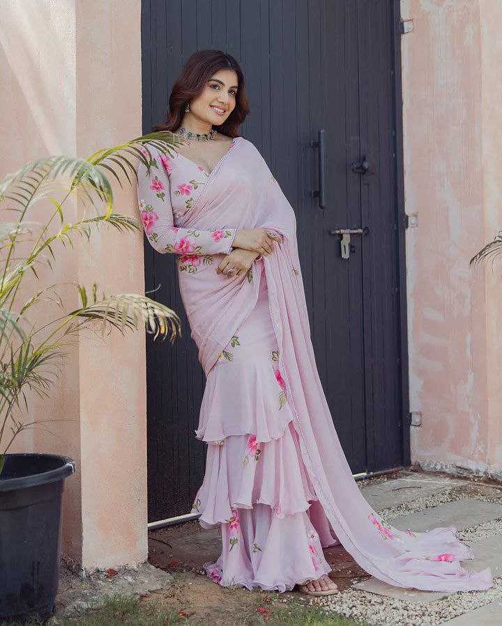 Ynf Faux Georgette KESH516 9281 Sarees Western Wears Festive Collections Wholesale Printed Sarees Georgette Sarees Lehenga Sarees Manufacturer