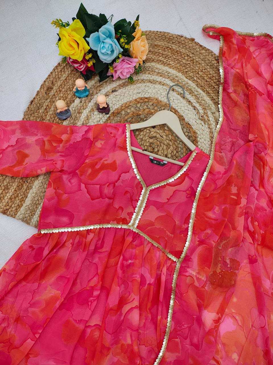Ynf Faux Georgette KESH517 P1 Kurti Plus Size Collections Wholesale Fancy Kurti Manufacturer
