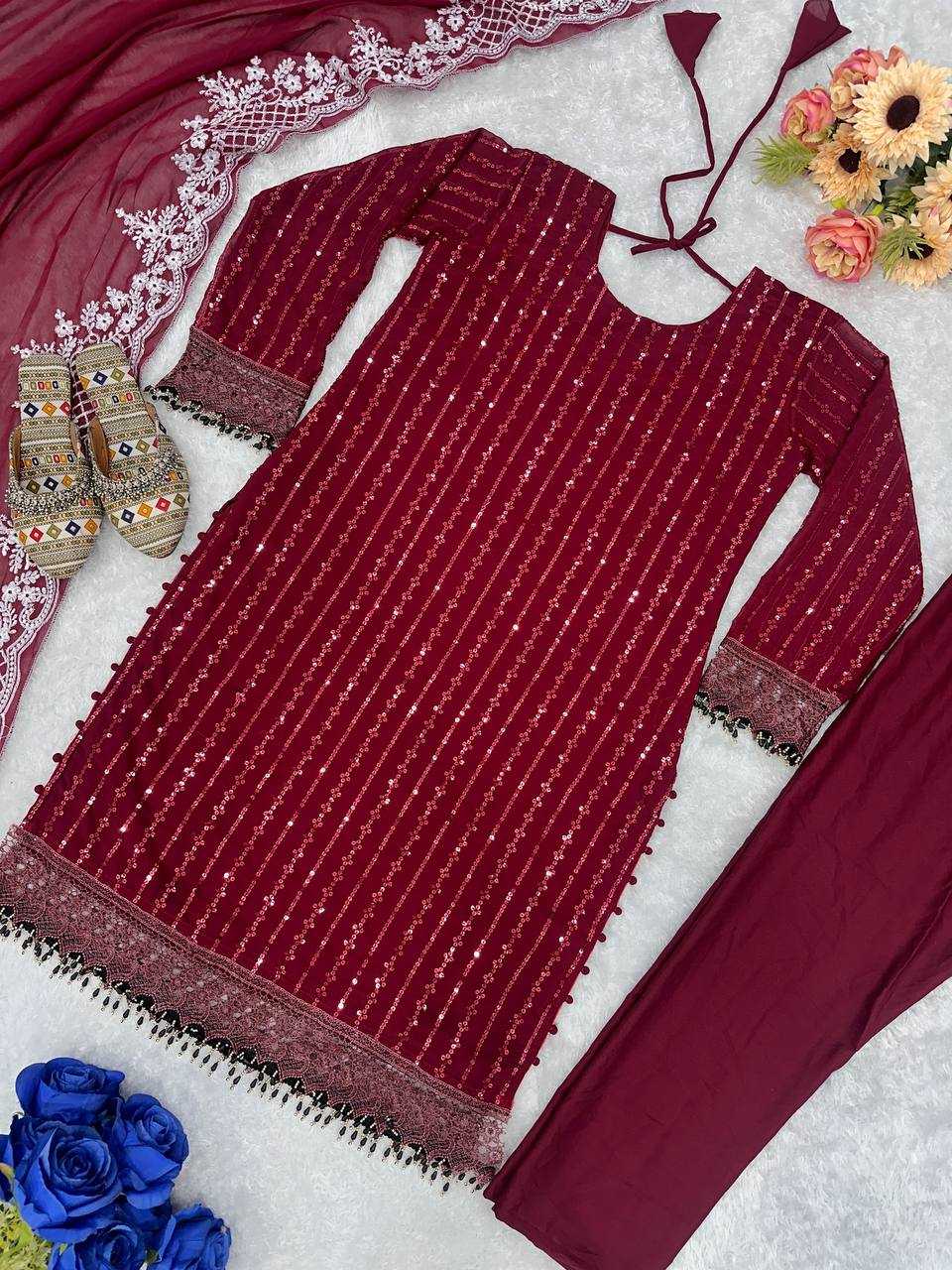 Ynf Faux Georgette KESH523 174 Kurti Wholesale Party Wear Kurtis Designer Kurtis Ladies Kurti Manufacturer