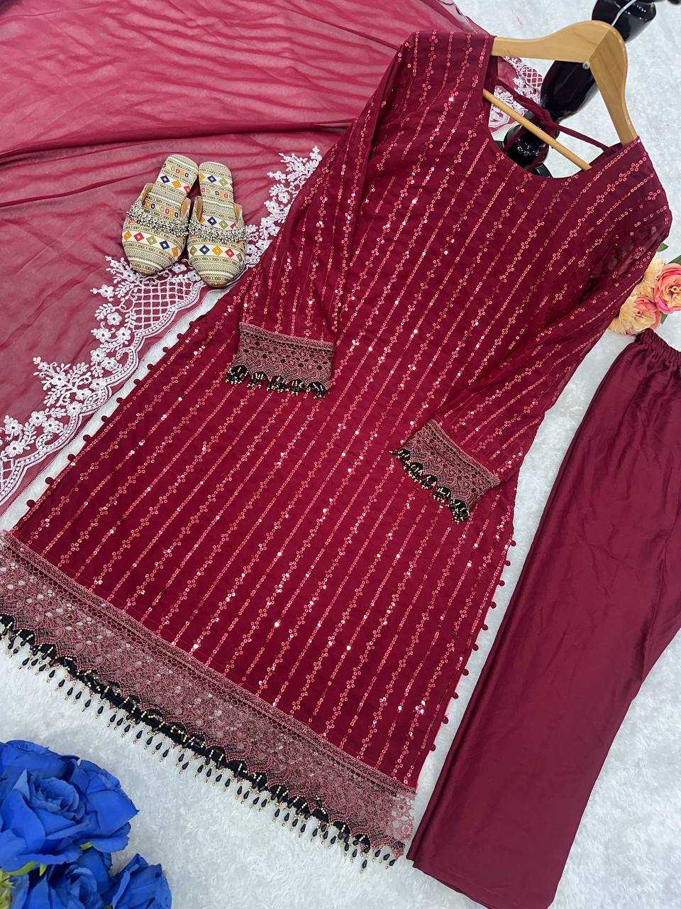 Ynf Faux Georgette KESH523 174 Kurti Wholesale Party Wear Kurtis Designer Kurtis Ladies Kurti Manufacturer