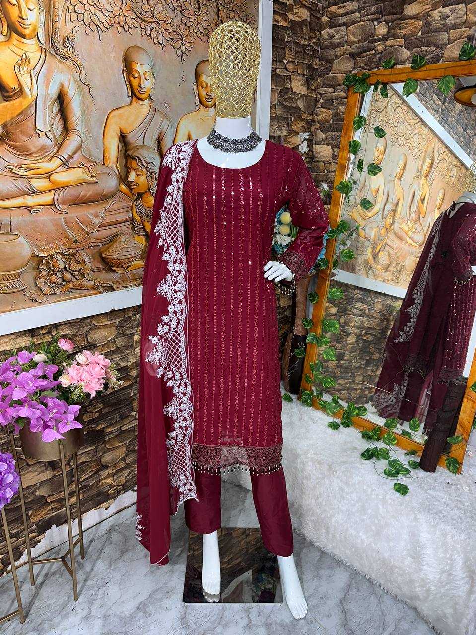 Ynf Faux Georgette KESH523 174 Kurti Wholesale Party Wear Kurtis Designer Kurtis Ladies Kurti Manufacturer