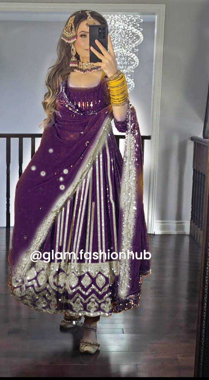 Ynf Faux Georgette KESH523 201 Gowns Wholesale Fancy Gowns Party Wear Gowns Designer Gowns Manufacturer