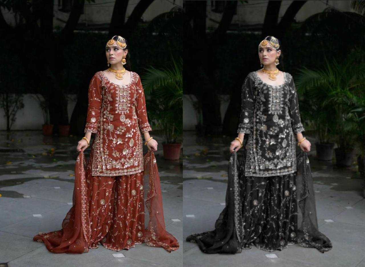 Ynf Faux Georgette KESH523 226 Suits & Dresses Wholesale Embroidery Suits Party wear suits Designer Suits Manufacturer