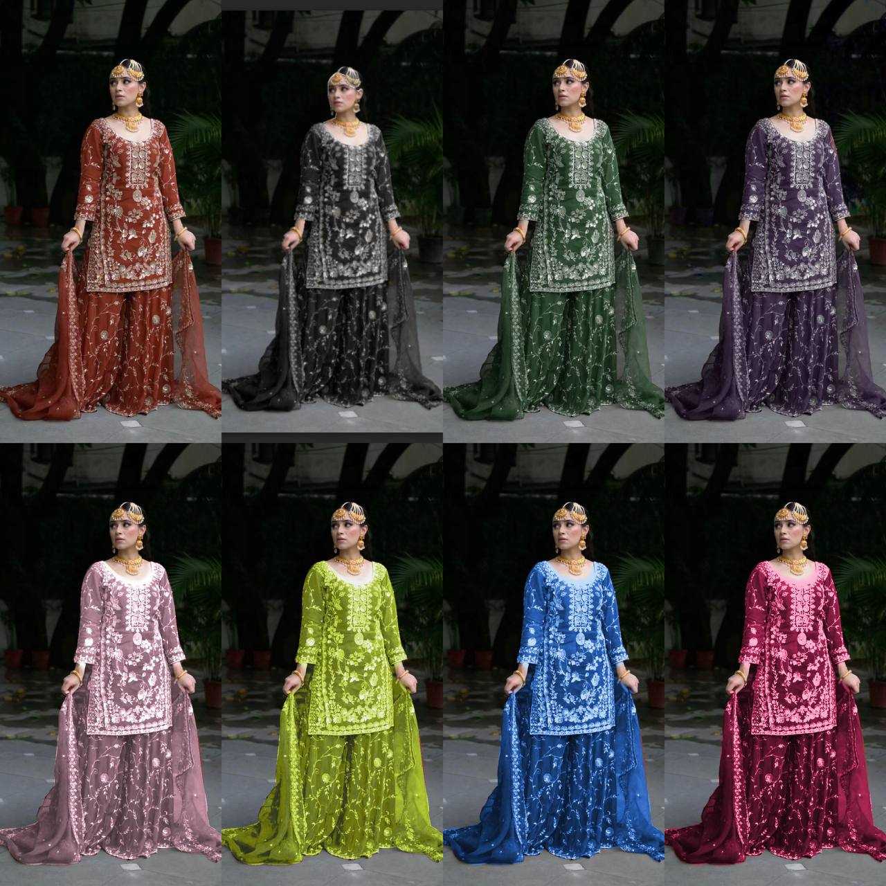 Ynf Faux Georgette KESH523 226 Suits & Dresses Wholesale Embroidery Suits Party wear suits Designer Suits Manufacturer