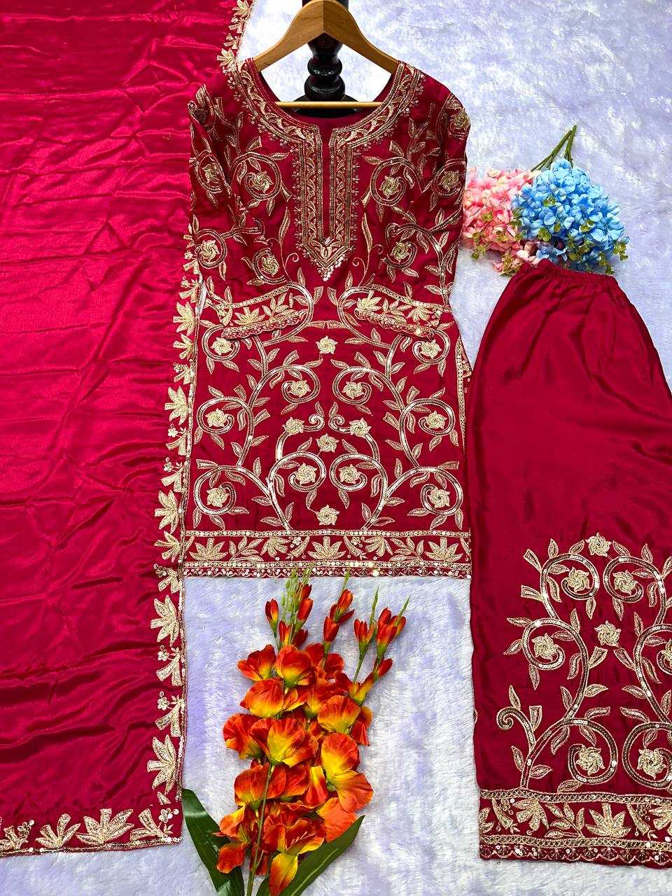 Ynf Faux Georgette KESH523 226 Suits & Dresses Wholesale Embroidery Suits Party wear suits Designer Suits Manufacturer