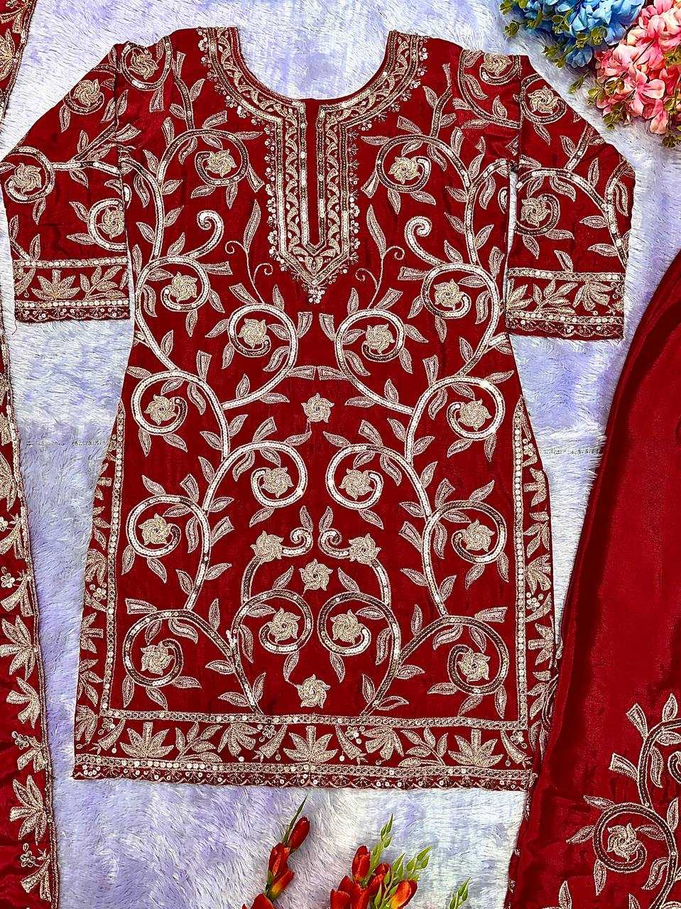 Ynf Faux Georgette KESH523 226 Suits & Dresses Wholesale Embroidery Suits Party wear suits Designer Suits Manufacturer