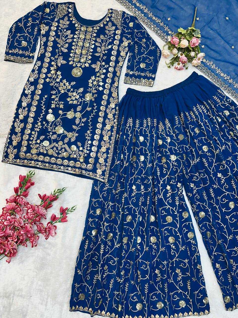 Ynf Faux Georgette KESH523 226 Suits & Dresses Wholesale Embroidery Suits Party wear suits Designer Suits Manufacturer
